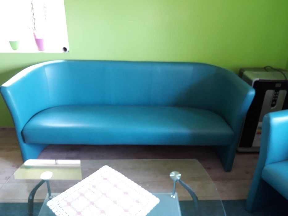 Sofa plus fotel turkus