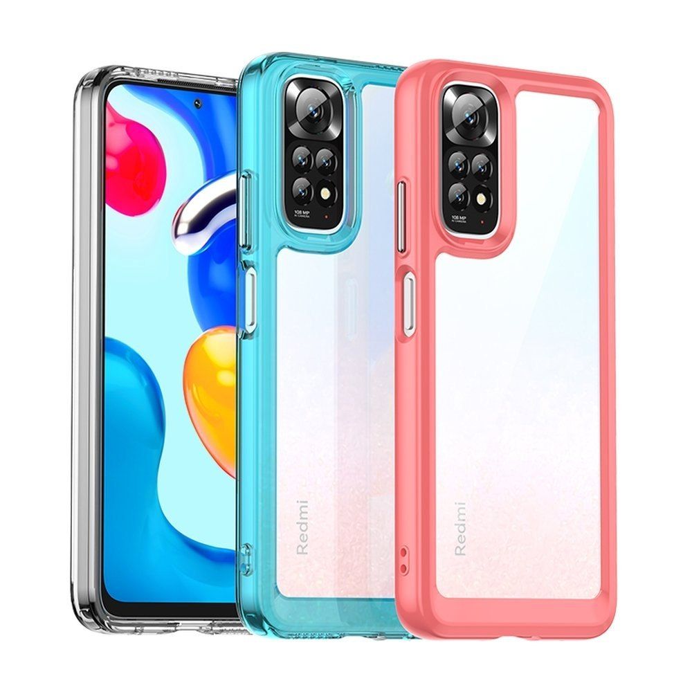 Etui Pokrowiec Z Żelową Ramką Do Xiaomi Redmi Note 11 Czerwony