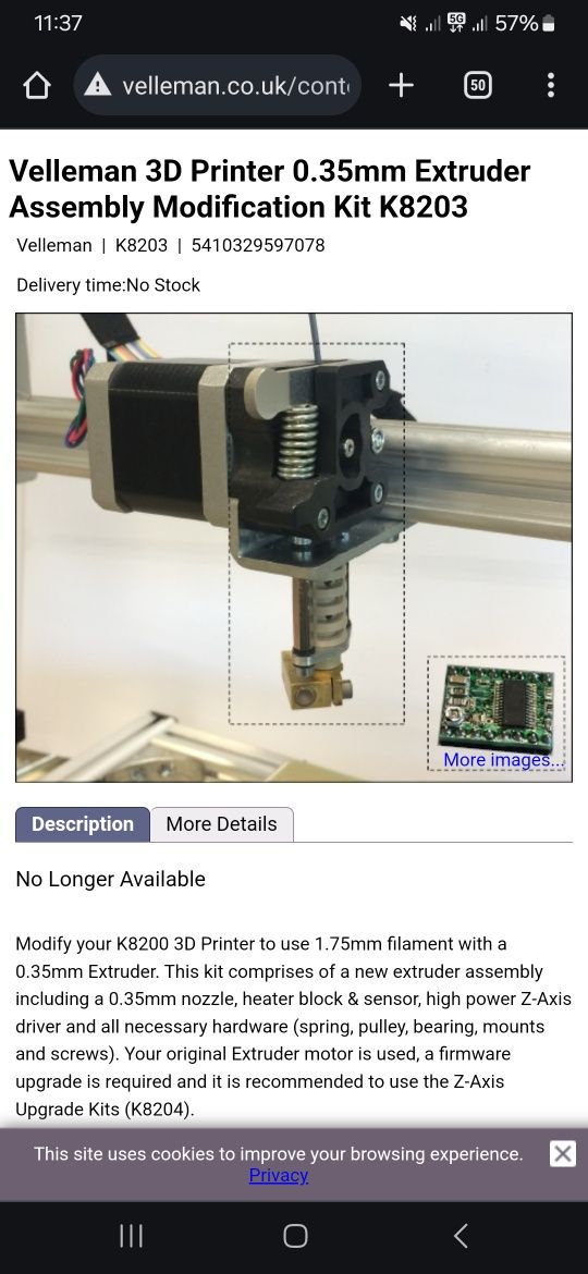 Drukarka 3D velleman k8200