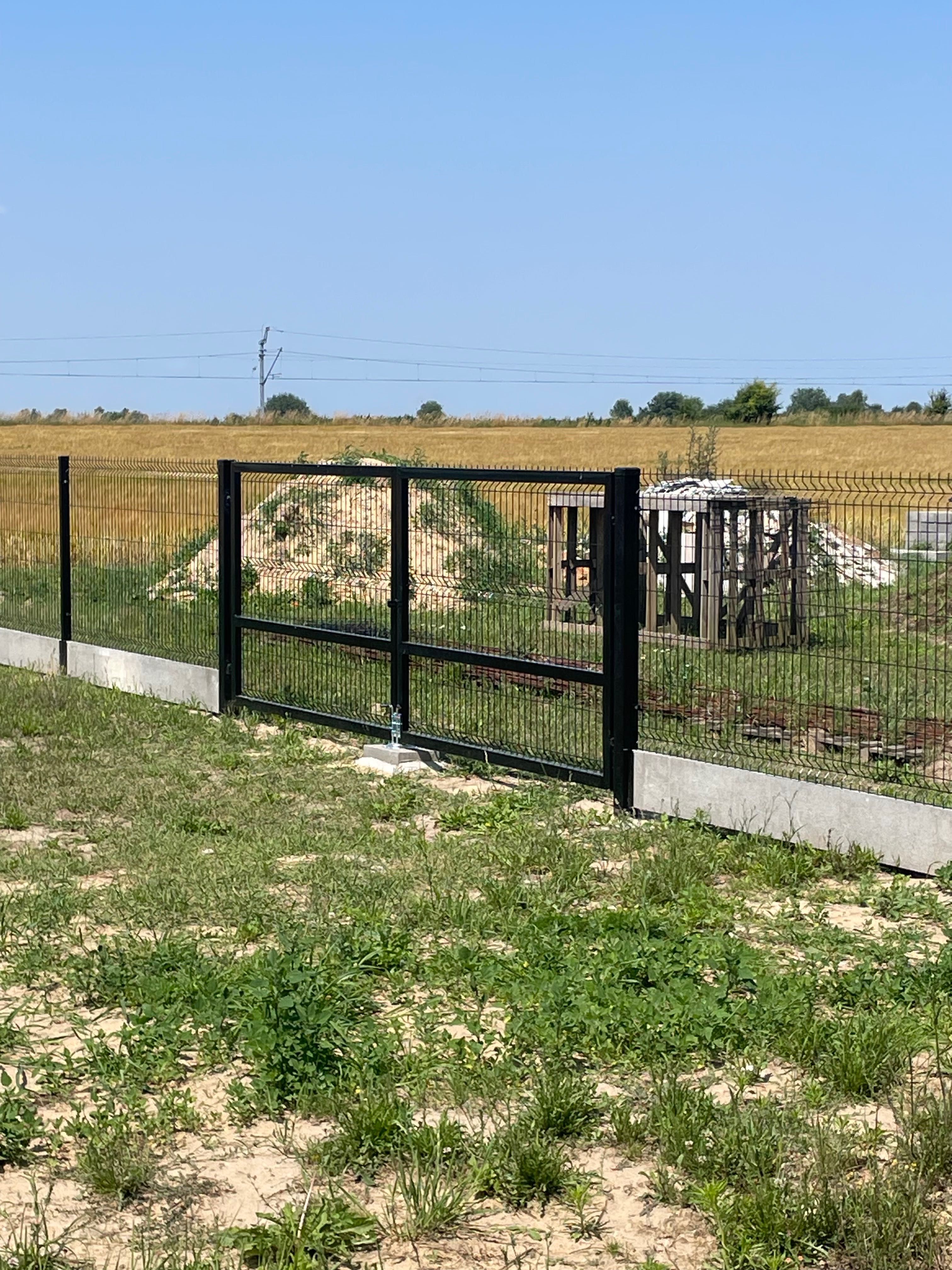 Ogrodzenie Panelowe ZESTAWY panel 3D słupek obejmy KOMPLET Transport