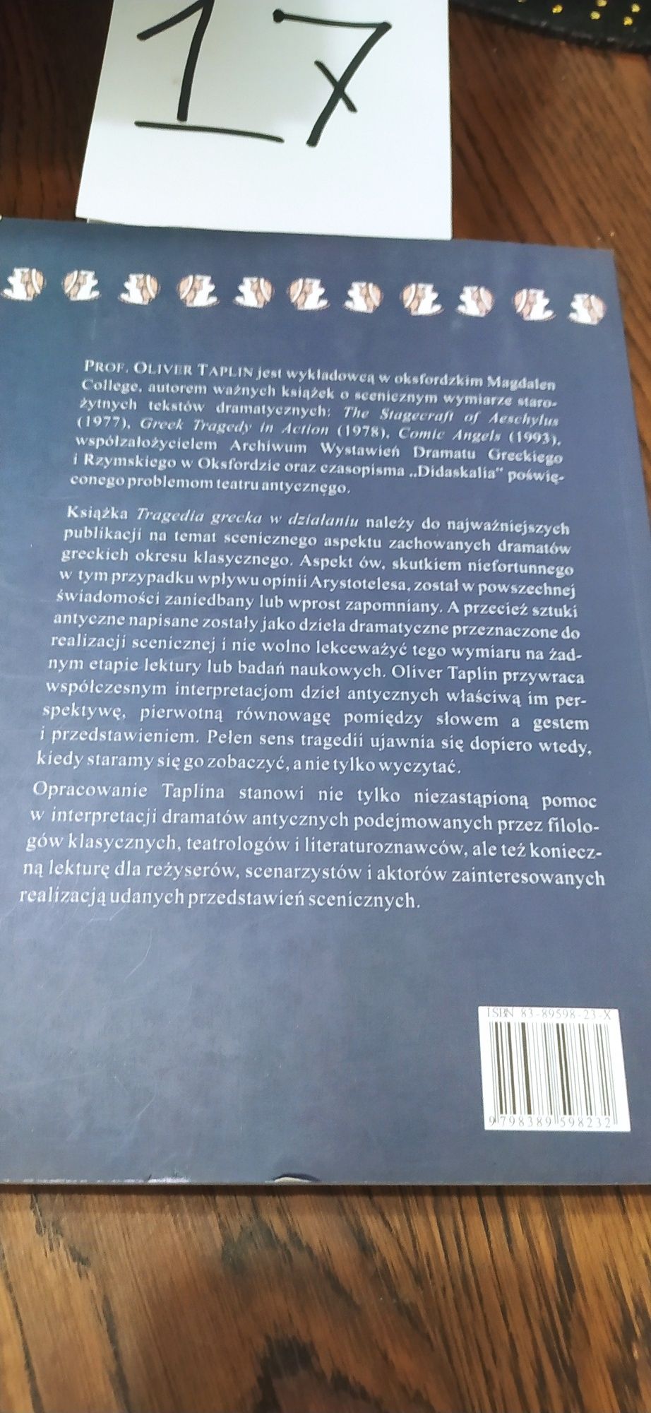 Tragedia Grecka W Działaniu Oliver Taplin