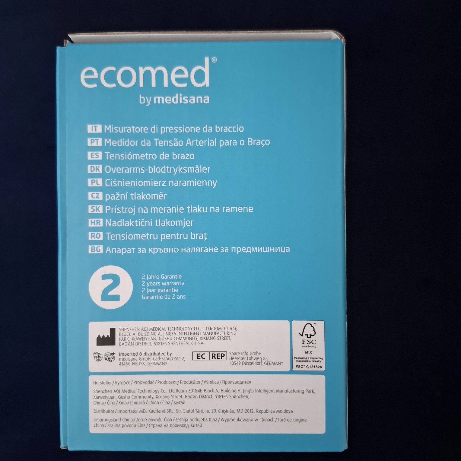 Ciśnieniomierz Ecomed by Medisana BU-95E