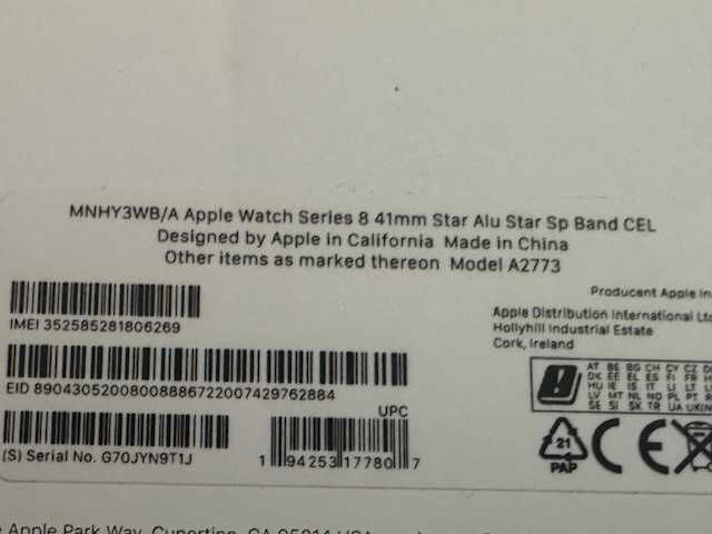 Apple watch series 8 41mm gps + cellular| STAN IDEALNY|