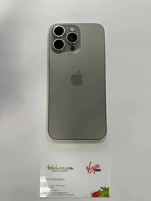 Iphoe 15 Pro MAX 1TB Natural 100% Baterii SKLEP MIELEC raty 0%