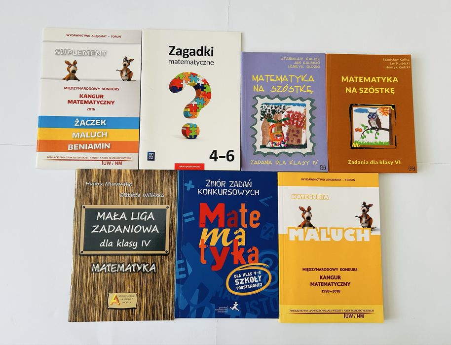 Zestaw matematyka klasa 4-6 kangur mała liga zadaniowa zbiór zadań