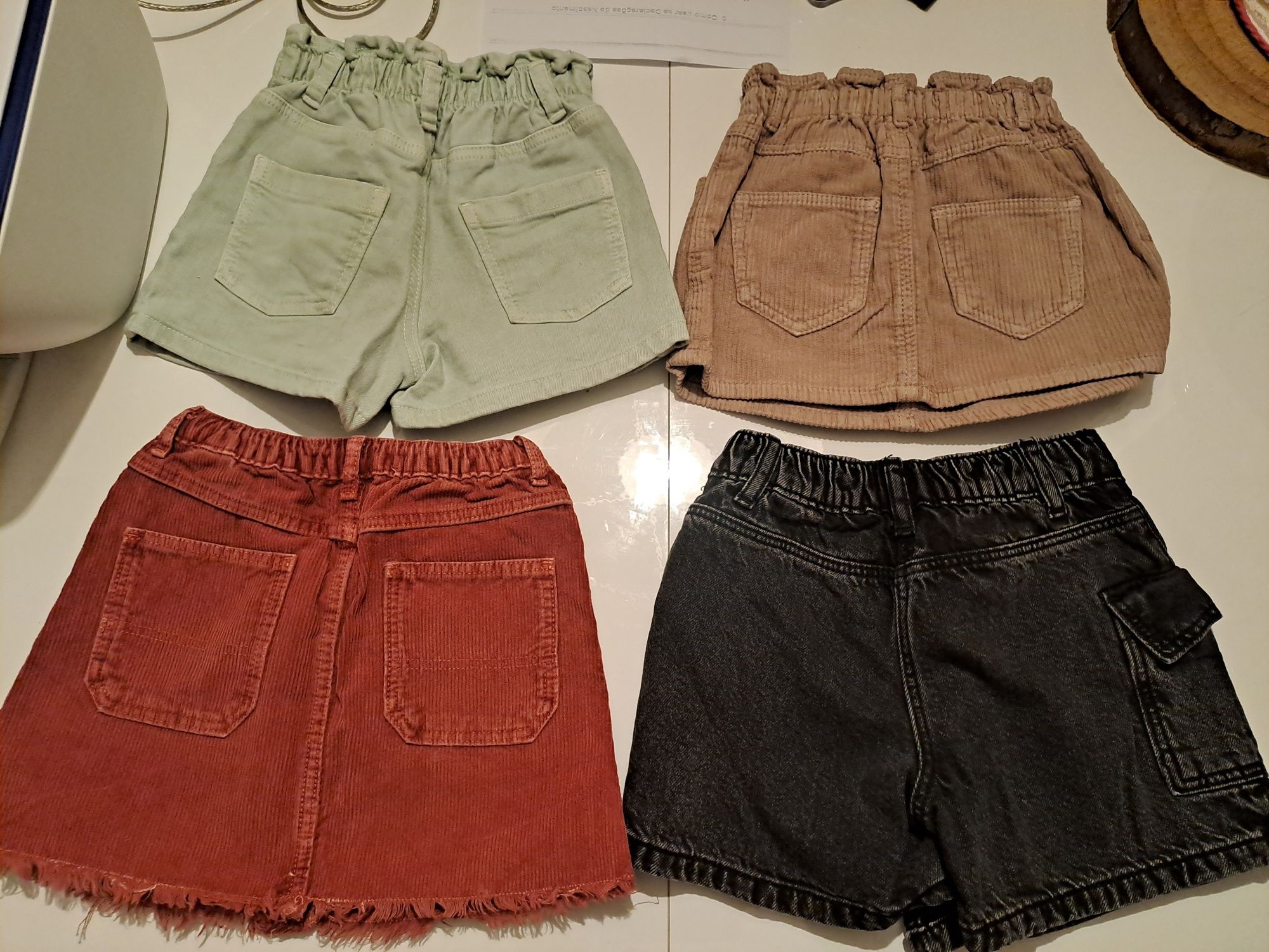 4 Saias/calções Zara 2-3 anos