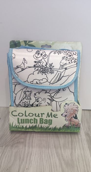 Lunch box DIY termiczny do malowania torba lunchbag + mazaki