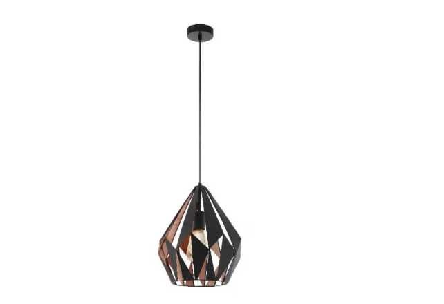Lampa wisząca GoodHome Eradu 1-punktowa E27 czarna