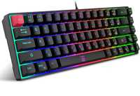 Snpurdiri Klawiatura gamingowa 60% Rgb