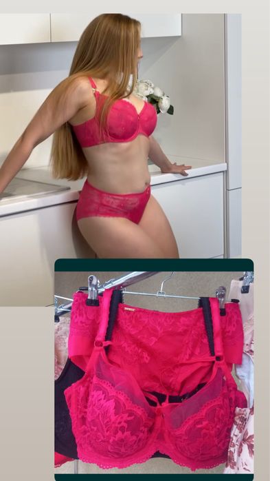 Батал 90с та ххл Нижня білизна ажурний бюстгальтер трусики Lanny Moode