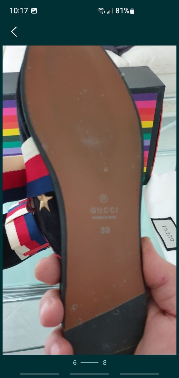 Новая обувь Gucci