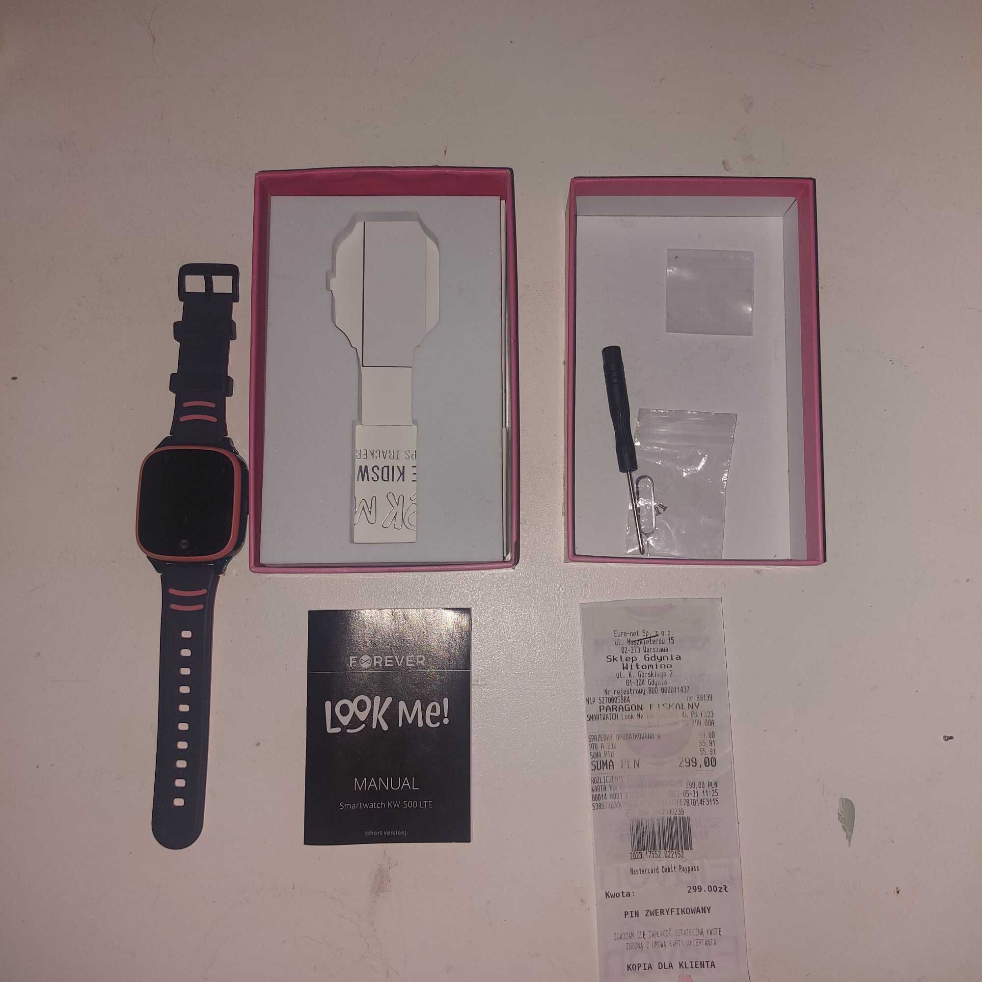 zegarek smartwatch forever look me kw-500