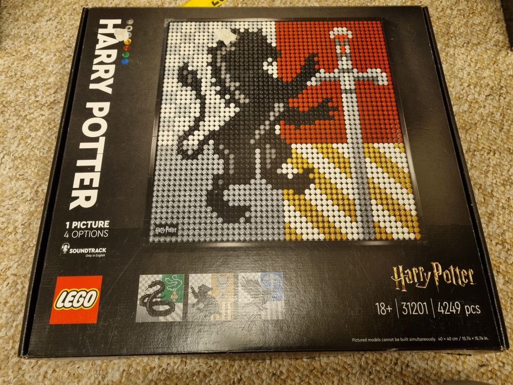 LEGO Art 31201 Harry Potter Herby Hogwartu obraz z klocków