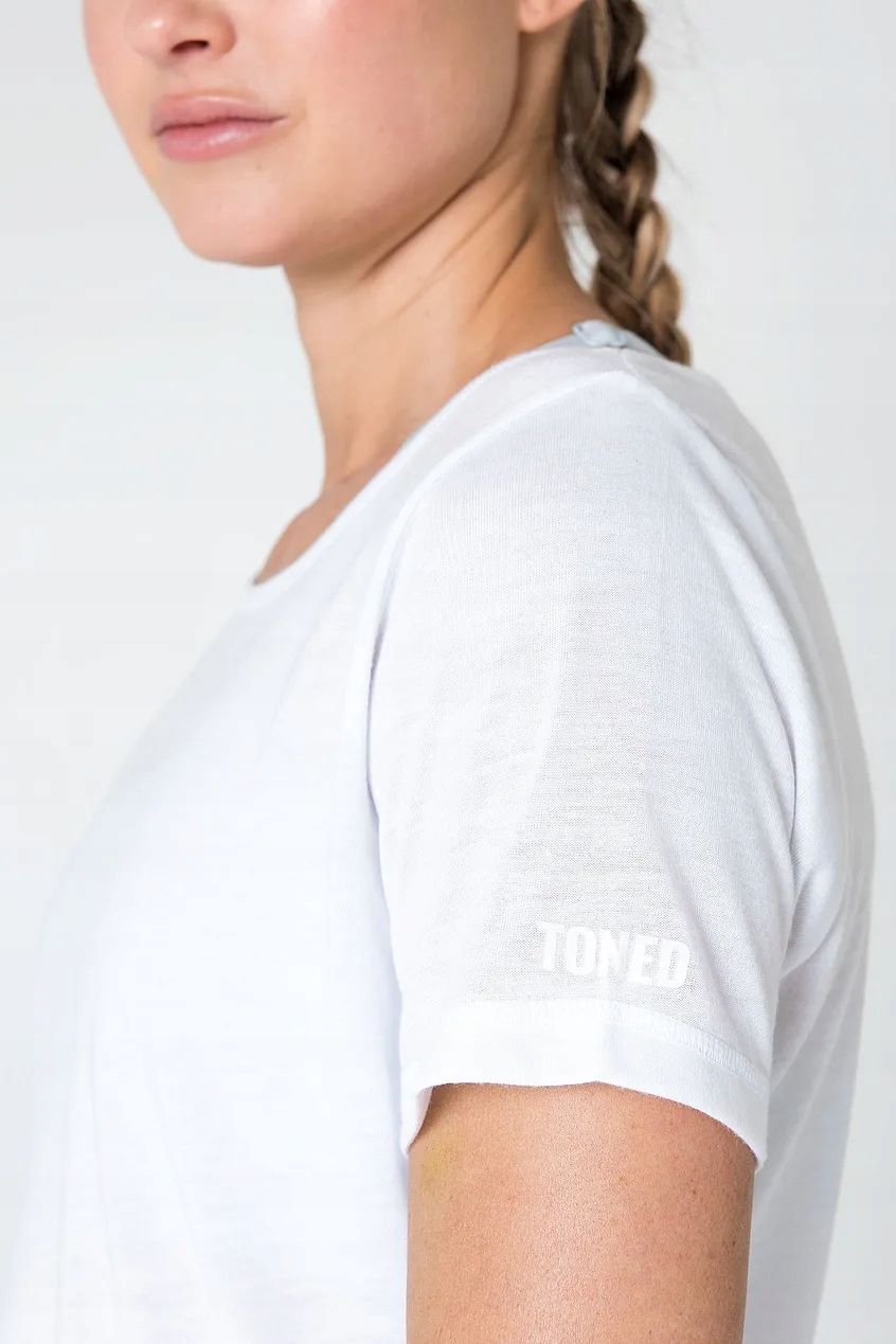 Na-Kd Toned T-Shirt Biały Basic S 36