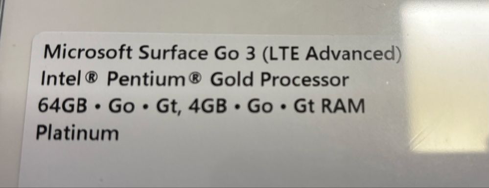 Nowy Microsoft Surface Go 3 LTE karta sim