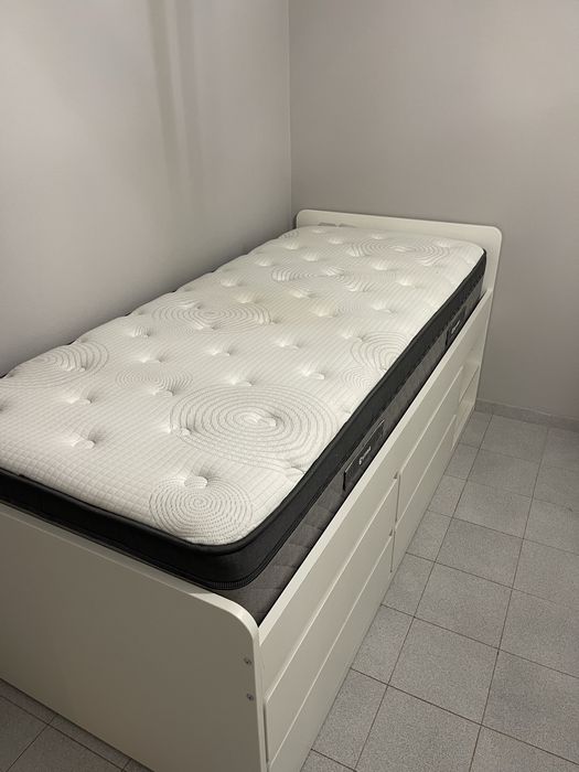 Cama 90x200 cm + Colchão