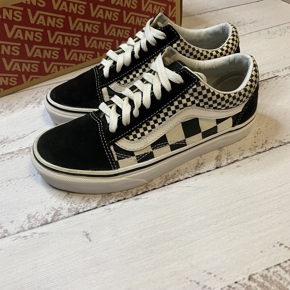 Vans Primary Check Old Skool Black True White