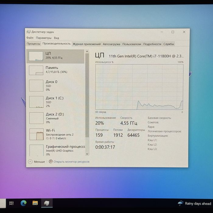 Ігровий ноутбук i7 11800H Rtx 3050 512Gb