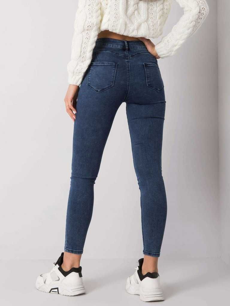 Rue Paris jeansowe spodnie modelujące L nowe