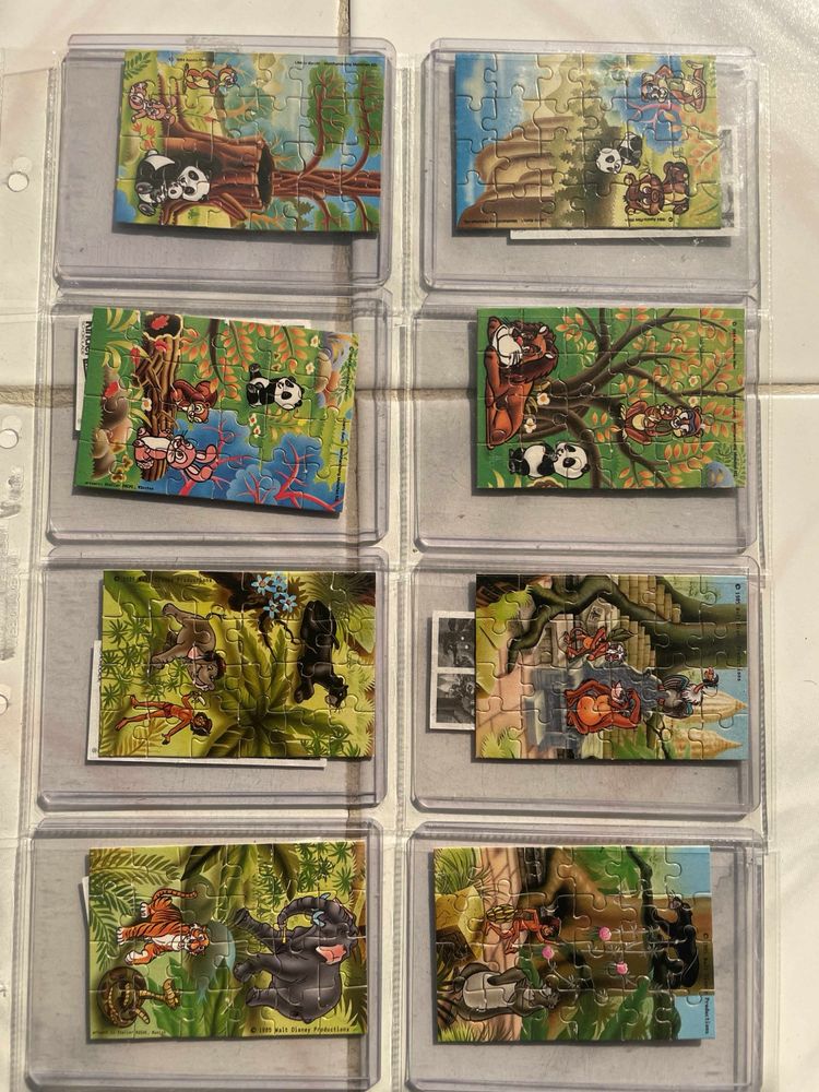 Puzzles super raros ovos kinder anos 80/90