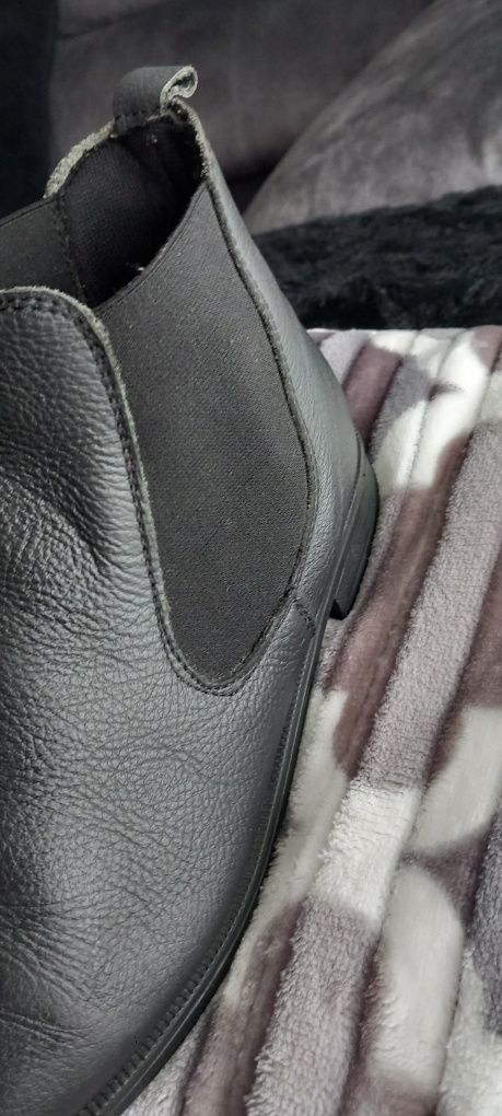 Botins Pretos Pele Tam 39. ( Portes Incluídos)