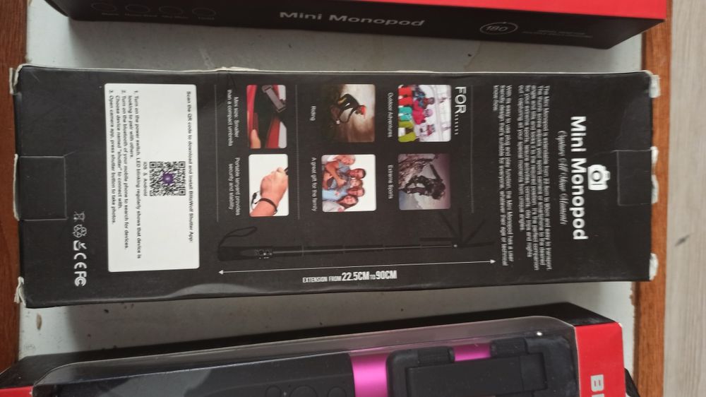 Селфи палка. Селфі-монопод BlitzWolf Mini Bluetooth.