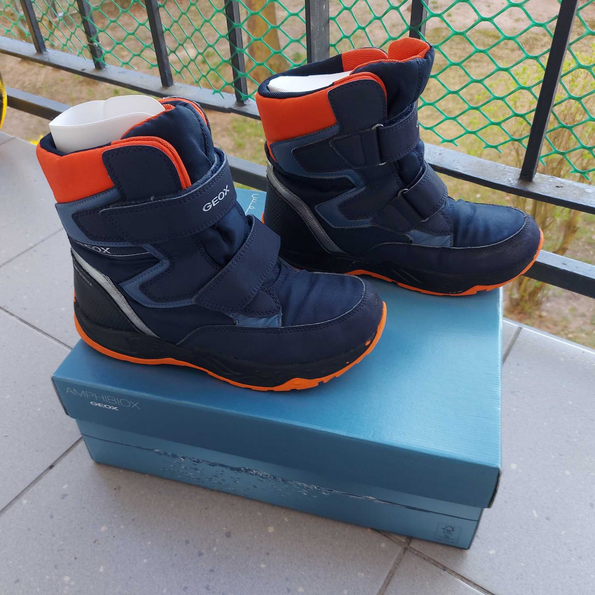 buty zimowe kozaki śniegowce Geox r. 37 dł. wkł. 24,7 cm gwarancja db