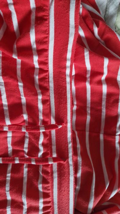 Spódnica w pasy z gumą w pasie z wiskozą L 40