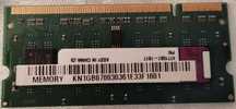 Pamięć do laptopa Kingston DDR2 1GB KVR667D2S5/1G