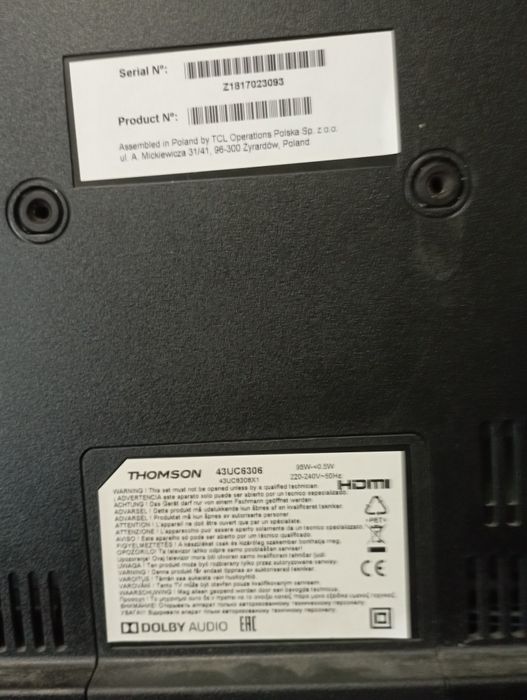 Продам телевизор Томсон