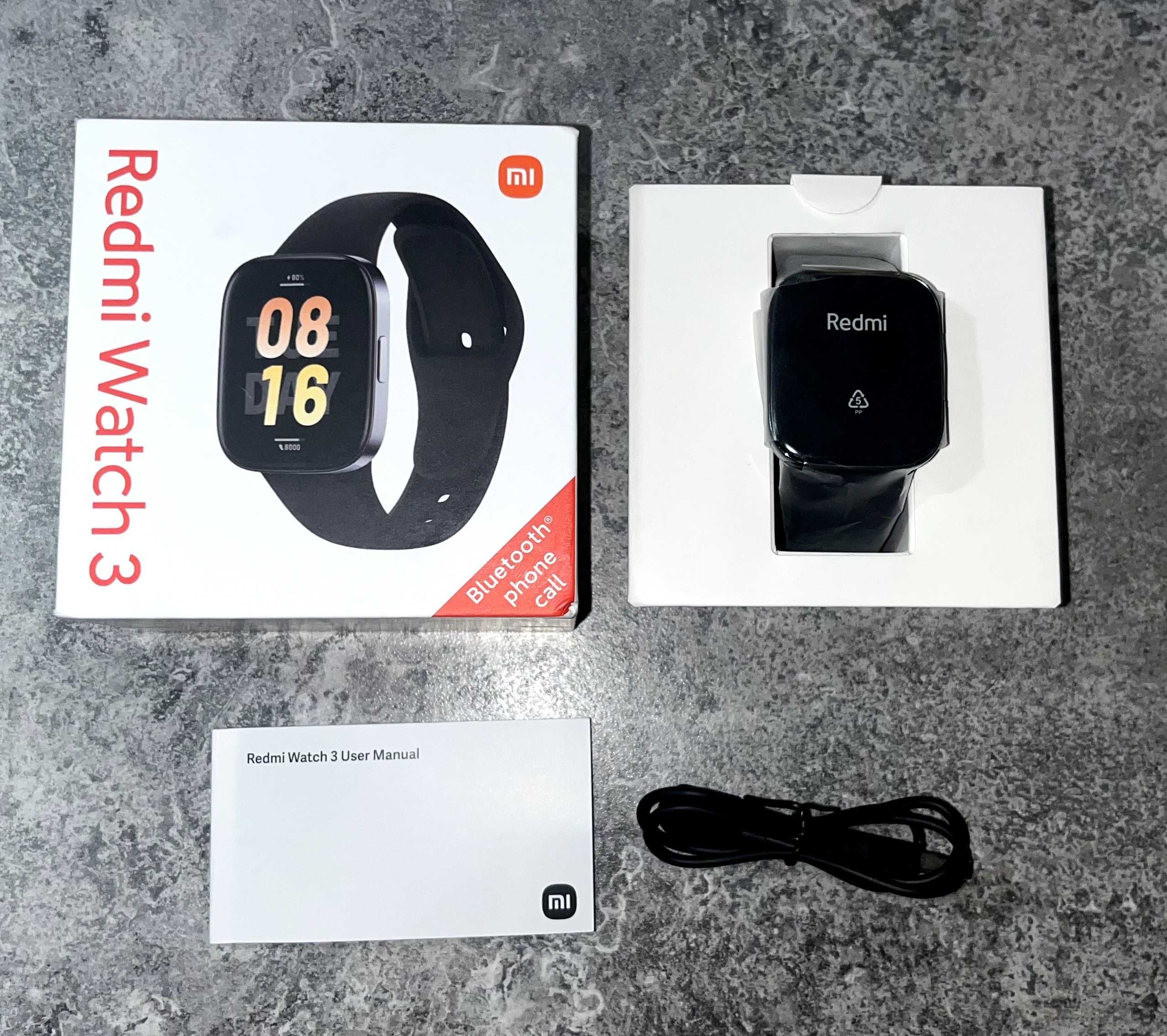 Smartwatch XIAOMI Redmi Watch 3 Czarny, stan bdb.