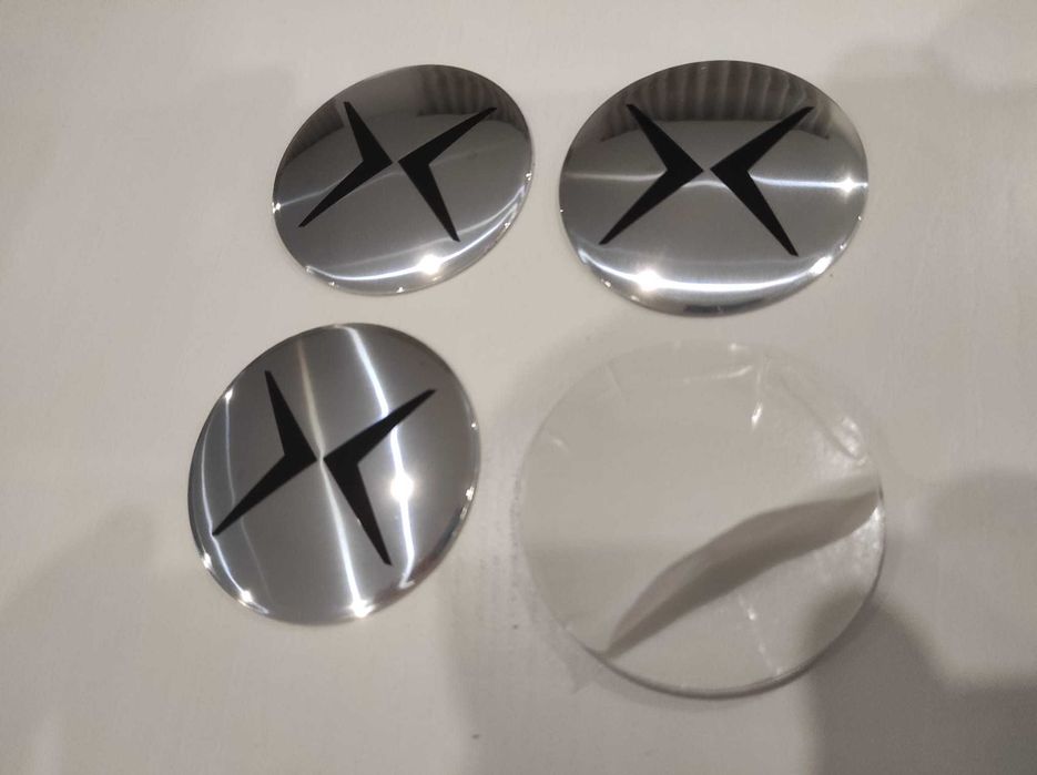 |centros para jante POLESTAR |, kit completo pronto a aplicar