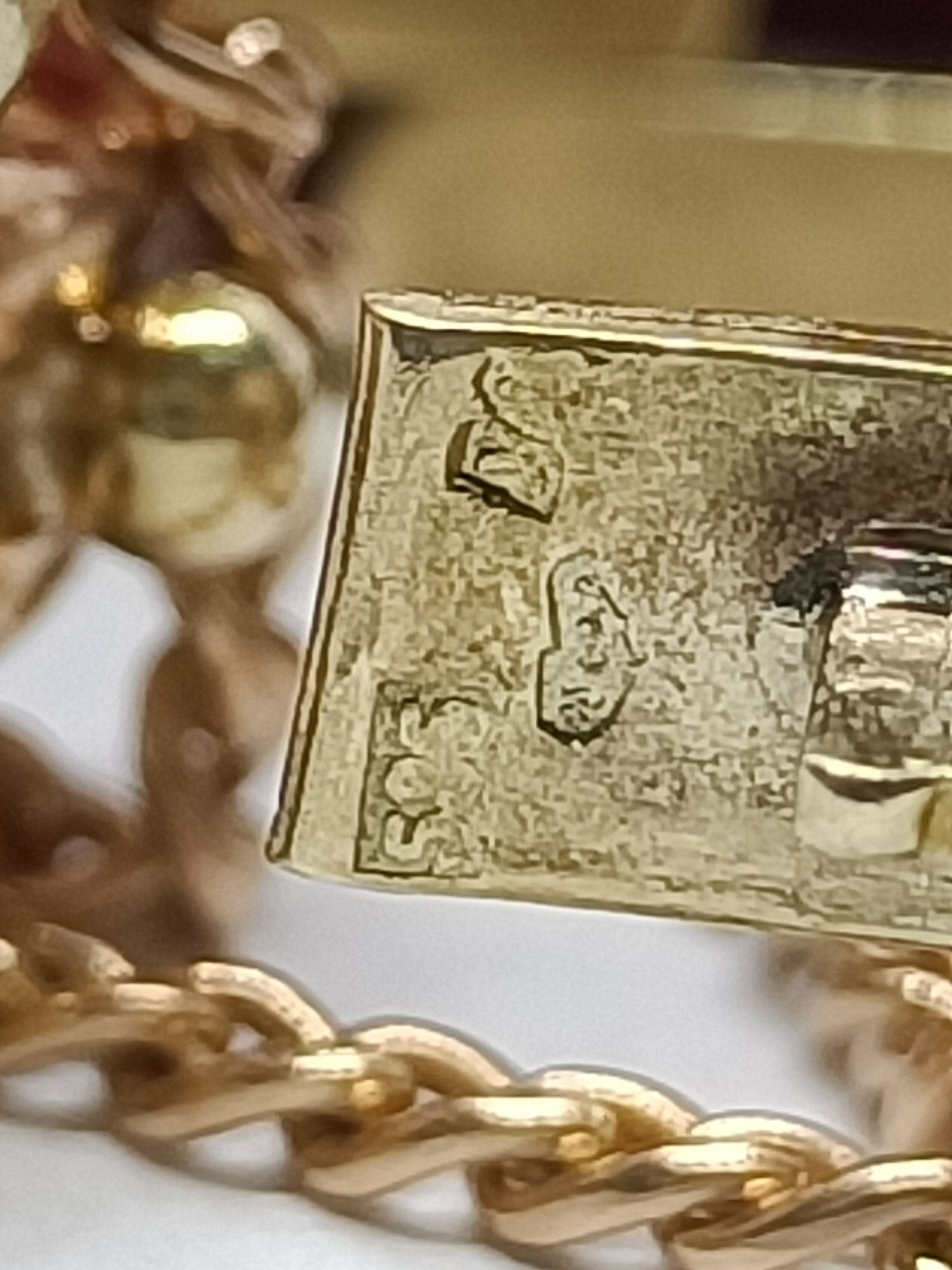 Szeroka bransoletka ze złota, złoto pr 585