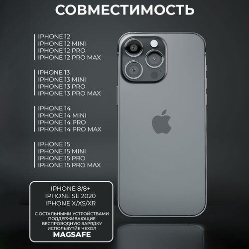 Повербанк Magsafe Hoco Q26 5000mAh металевий магнитная зарядка iphone