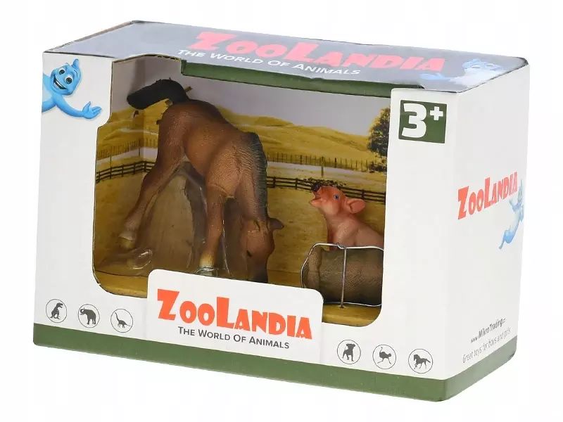 Zoolandia farma zestaw ze zwierzętami i akcesoriami. Mikro Trading