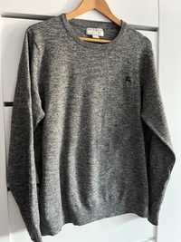 Knitwear szary melanżowy sweter F&F XL