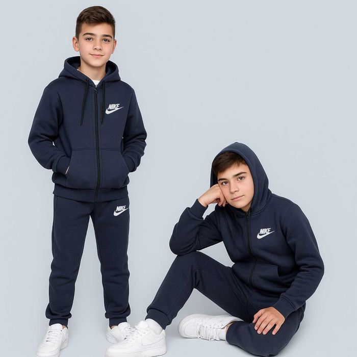 Теплий Костюм на флісі для хлопчика 146-164 см Найк Пума Туреччина