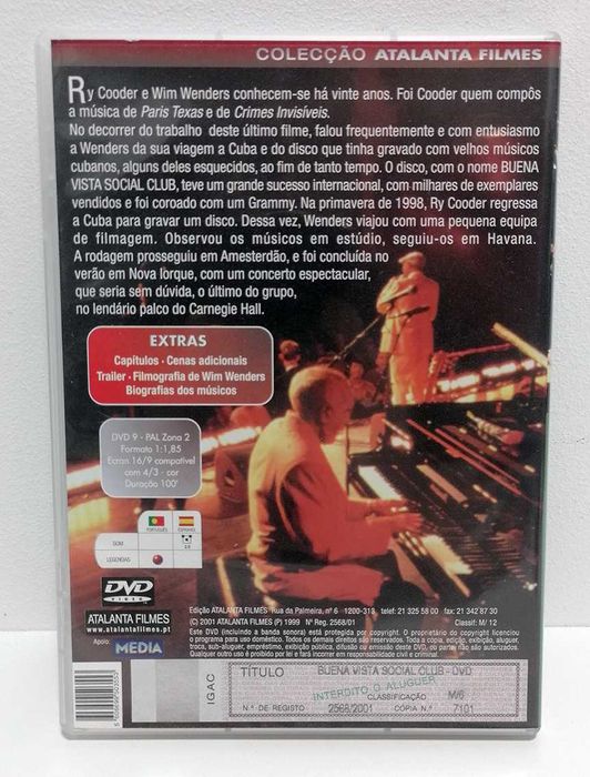 Dvd - Buena Vista Social Club