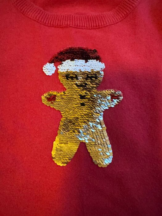 Новорічний светр на дівчинку, р. 92-104