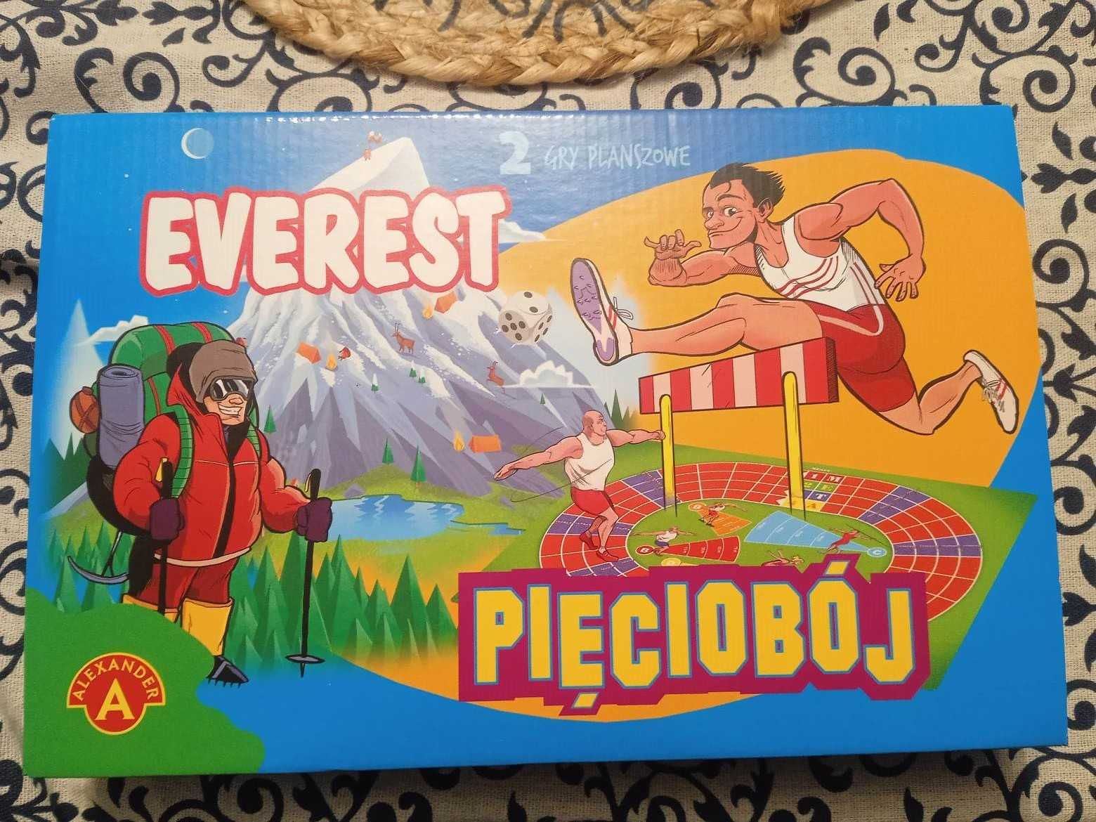 2 gry planszowe Everest i Pięciobój Alexander