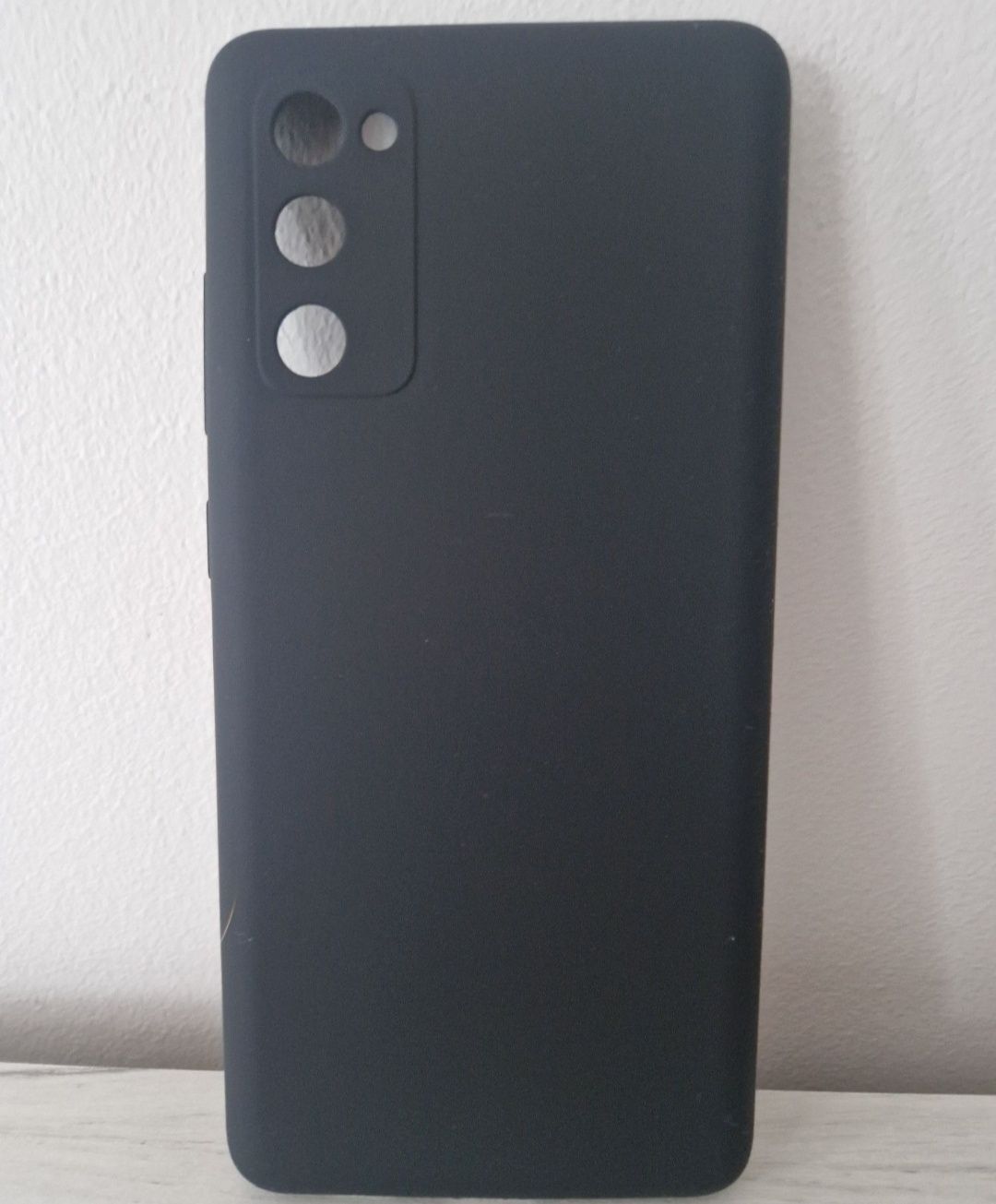 Silicone Lite Case do Samsung Galaxy S20 FE/Lite czarny + szkło 9h