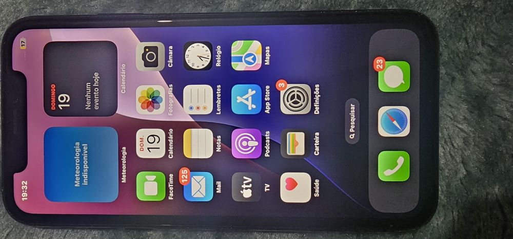 Iphone  xr preto como novo