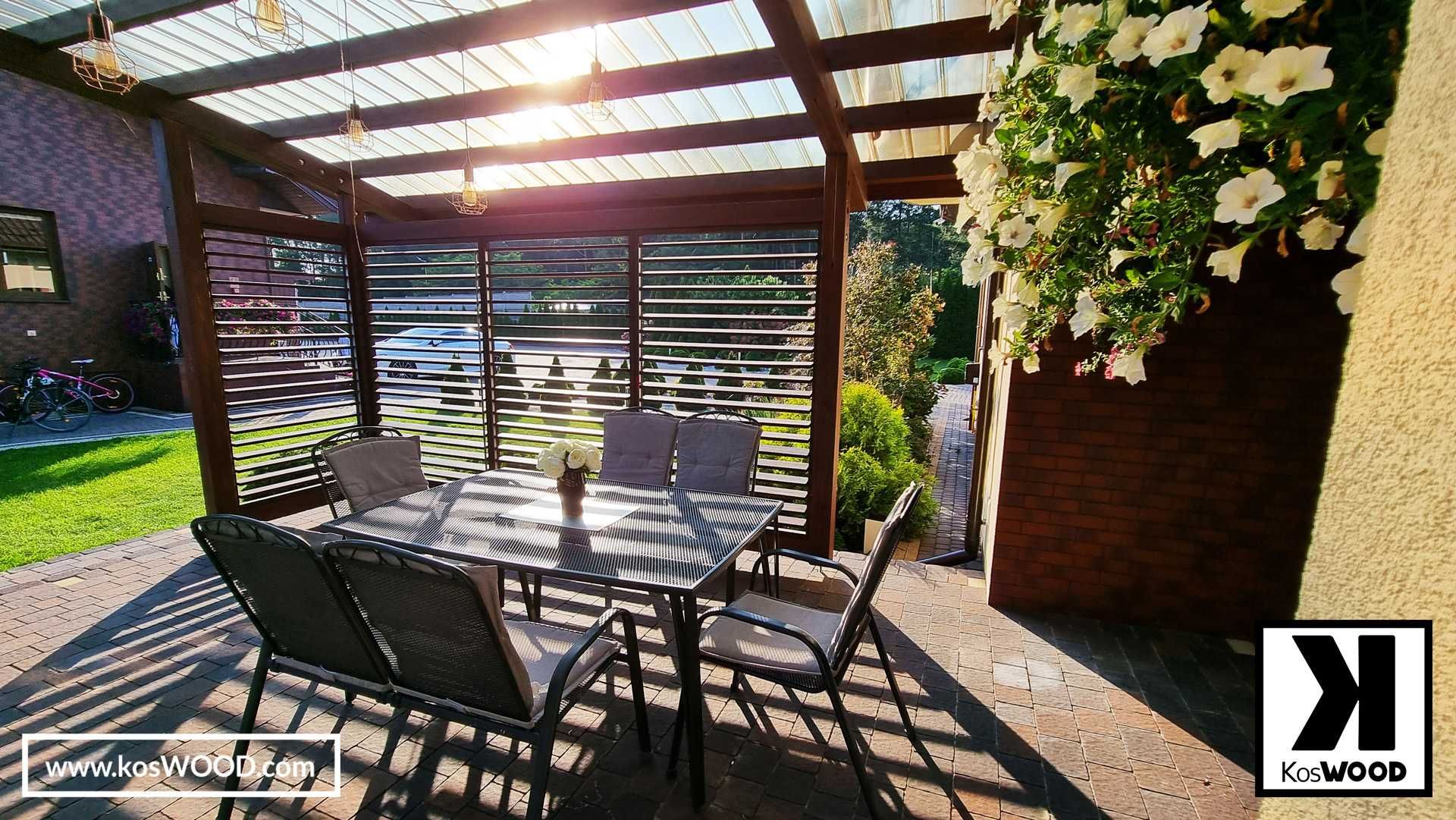 Zadaszenie Tarasu, Wiata, Pergola i wiele więcej! Koswood.com