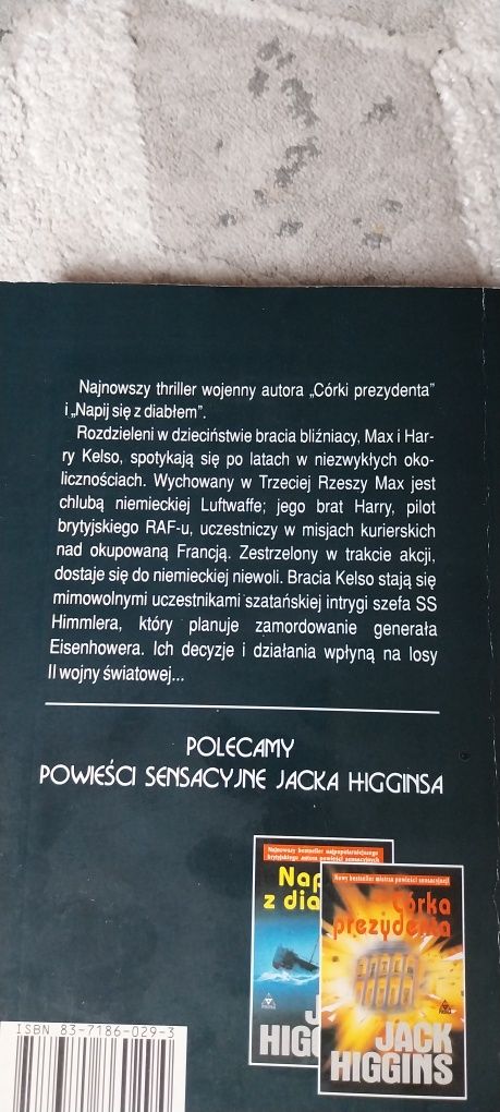 J.Higgins.Powieści sensacyjne.