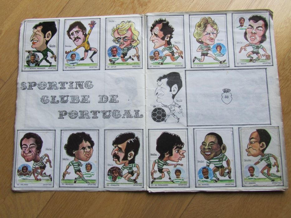 Caderneta de cromos da futebol - época 1979-80
