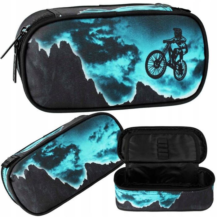 Piórnik Szkolny Saszetka Usztywniana Bike Rower