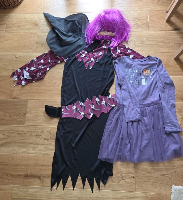 Halloween DWIE sukienki/kostiumy/przebrania