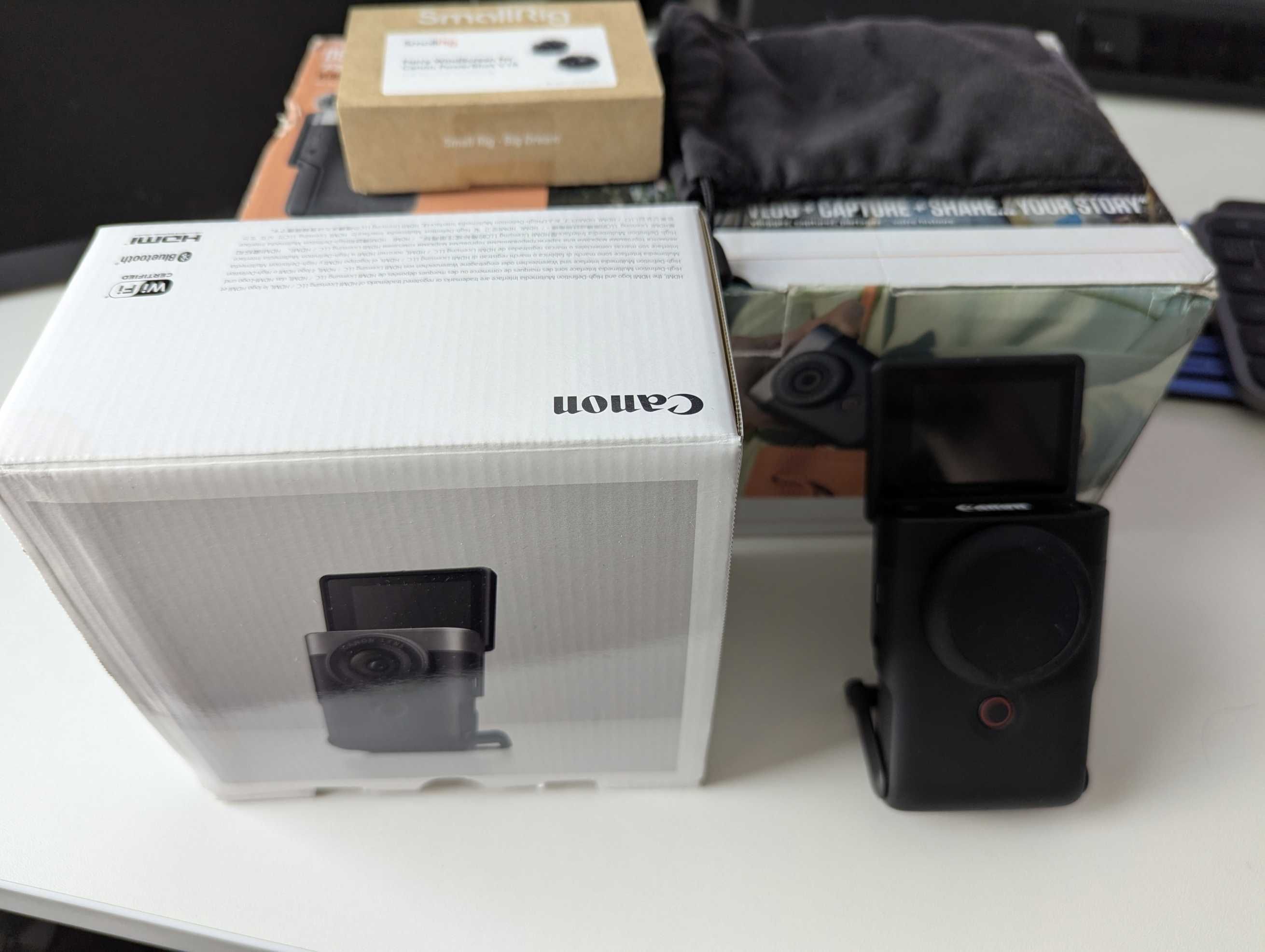 Kamera/Aparat cyfrowy Canon PowerShot V10 Vlogging Kit 4k (czarna)