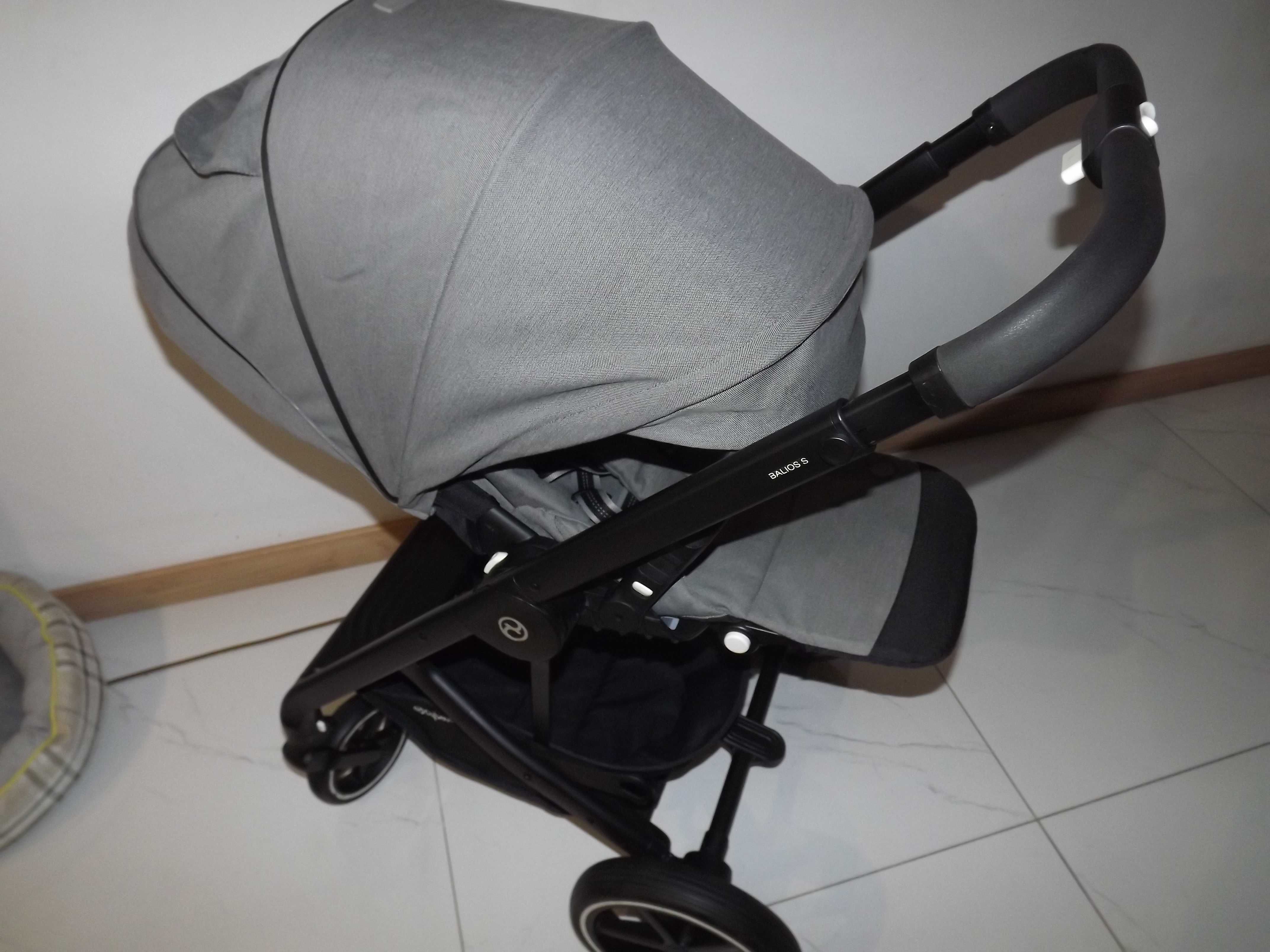 Cybex balios s lux 3w1 Soho grey + Baza do auta isofix