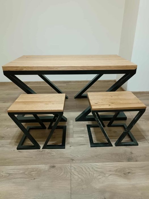 Ława stolik dębowy loft